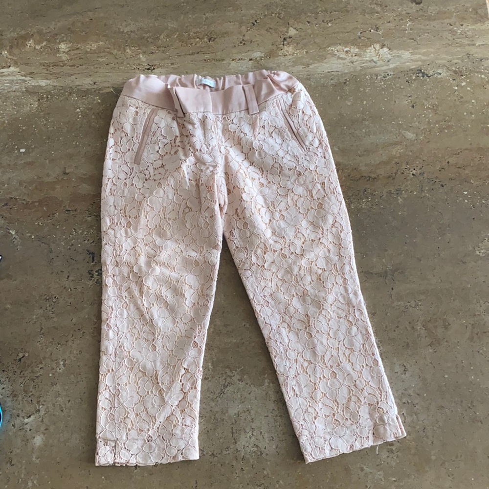 Microbe lace pants pink lace pants size 6
